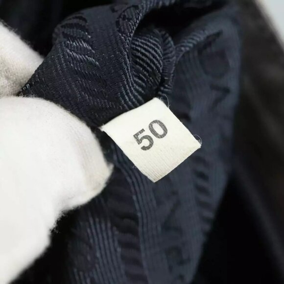 PRADA Shoulder Bag Satin Blue Auth - Picture 13 of 16